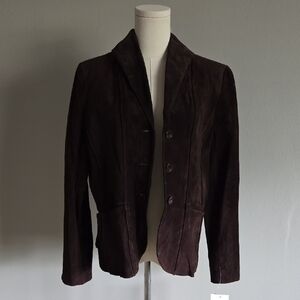 Shop Closing NWT Jones New York Dark Brown Leather Jacket